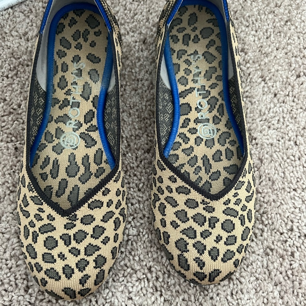 Rothys, size 7.5, leopard print